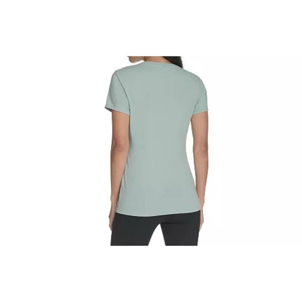 Calvin Klein Performance Women's Logo T-Shirt Blue Surf Short Sleeve New - Picture 2 of 15